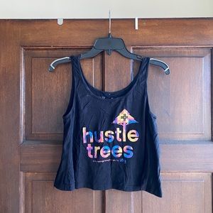 LRG Crop Tank Top Black/Multi-colored